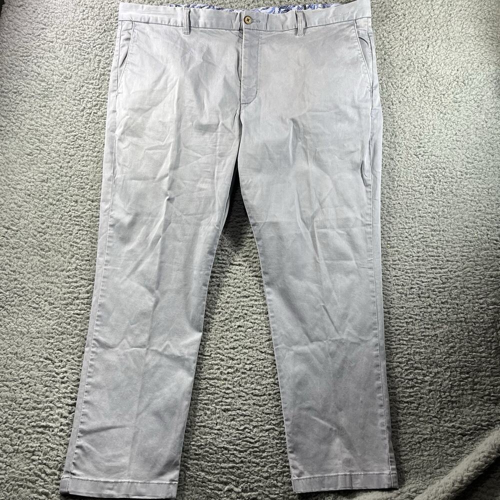 Tommy Bahama Boracay Chino Pants Mens 44x30 Flat Front Stretch Cotton Tencel